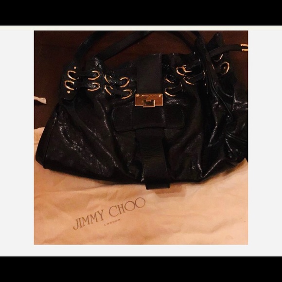 Jimmy choo leather satchel